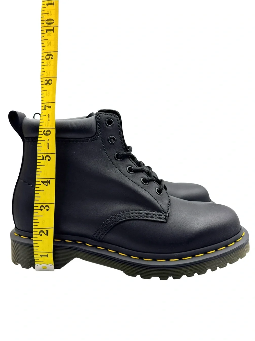 Dr. Martens 939 Ben Boot Black Leather Combat Hiker Boot Unisex US M7 / W8